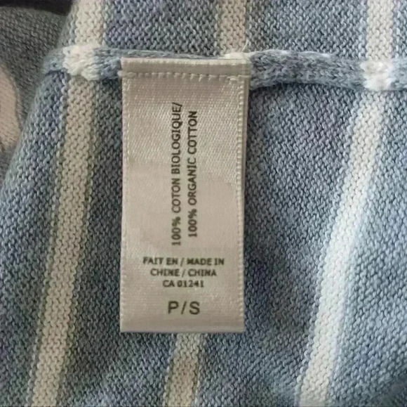 Simons Small Contemporaine Vision Organic Cotton Boatneck Striped Sailor Sweater - Picture 6 of 7